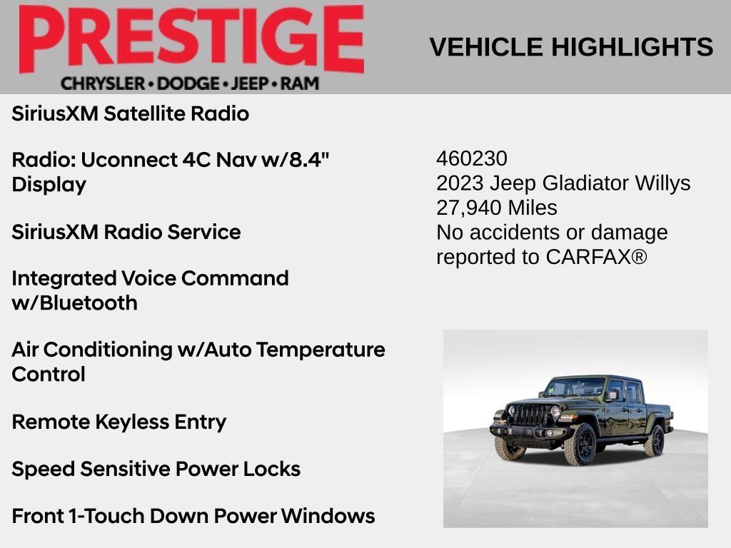 2023 Jeep Gladiator Willys