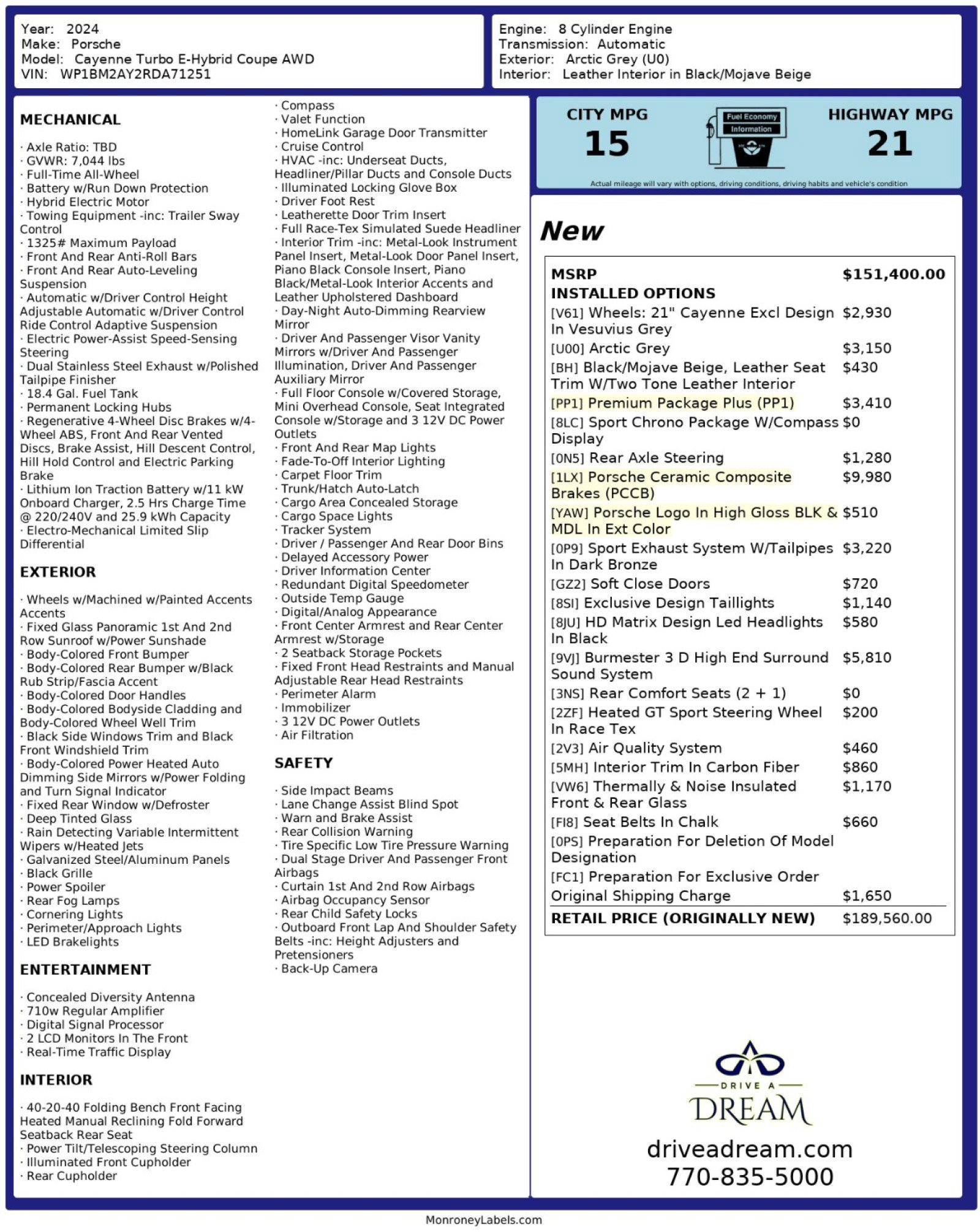 2024 Porsche Cayenne Turbo