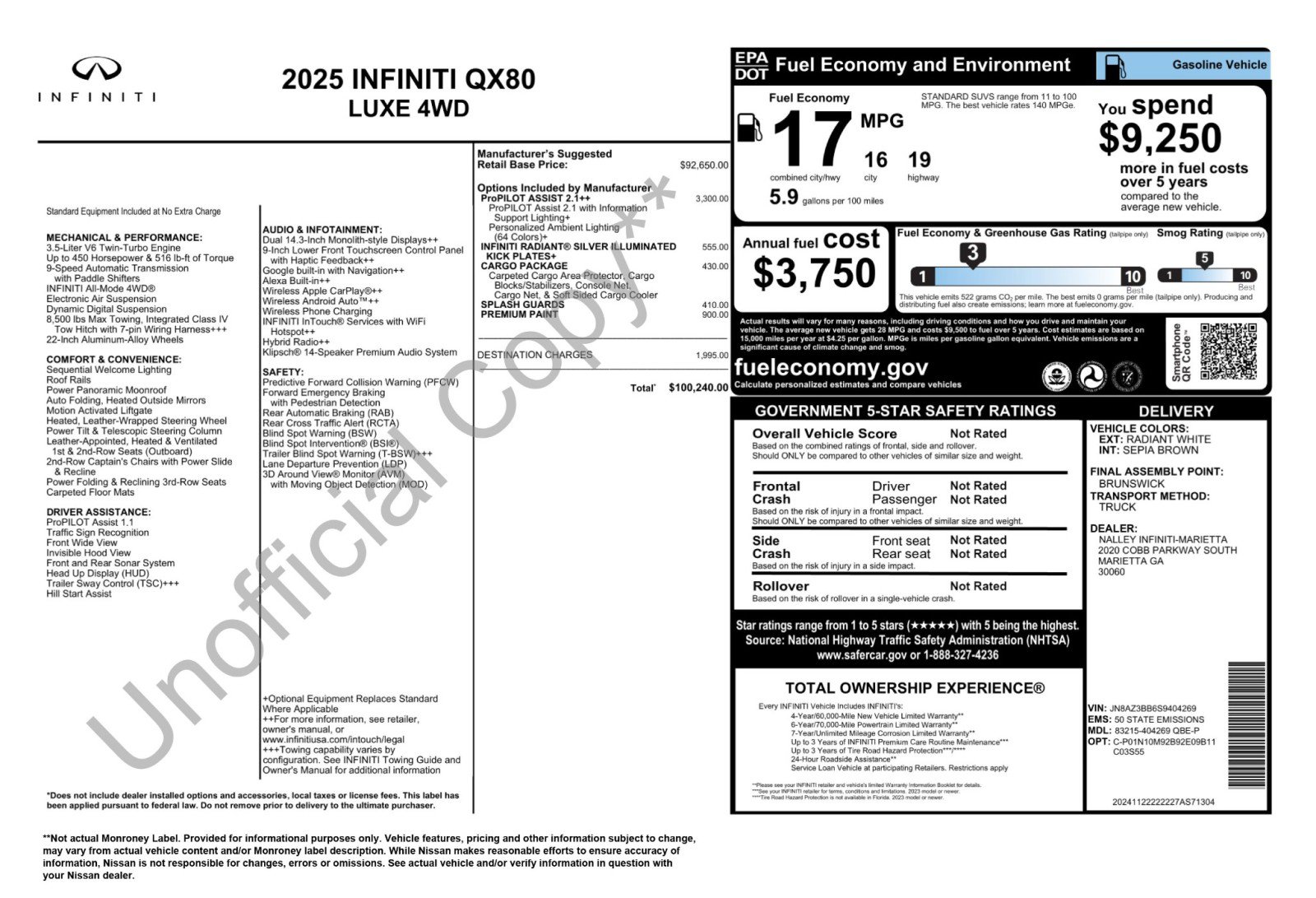 2025 INFINITI Qx80 Luxe