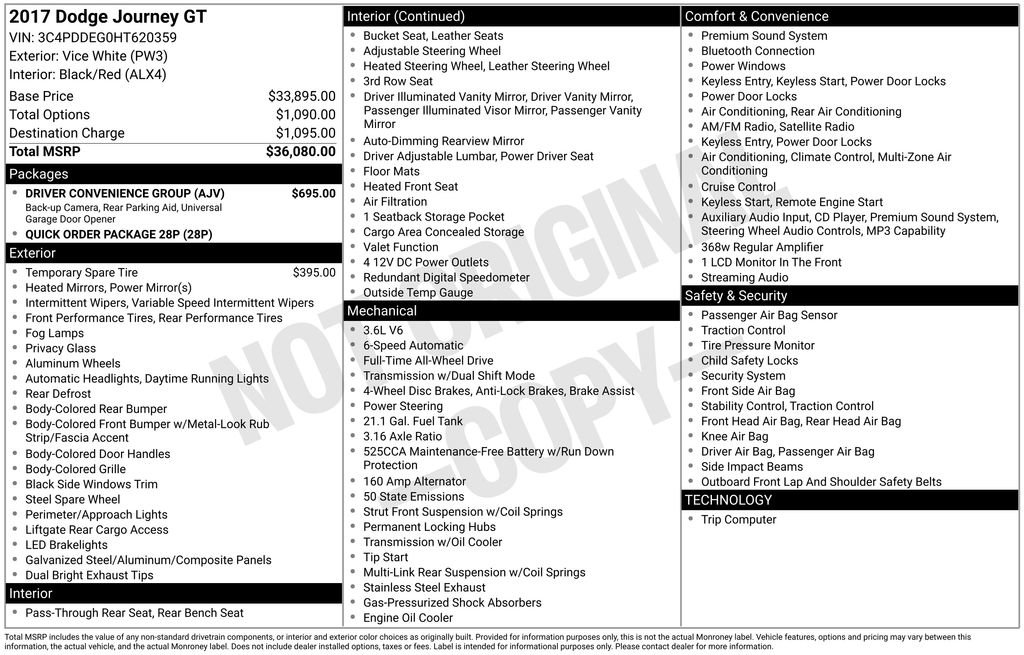 2017 Dodge Journey GT