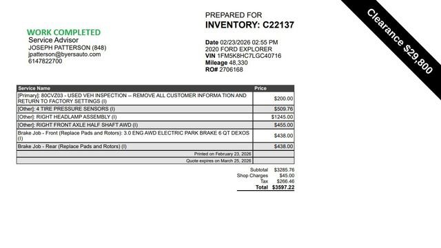 2020 Ford Explorer Platinum