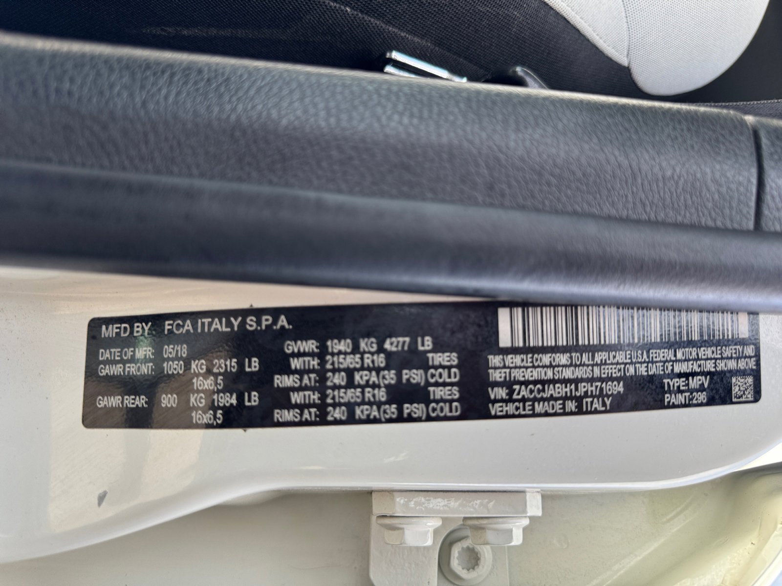 2018 Jeep Renegade Latitude