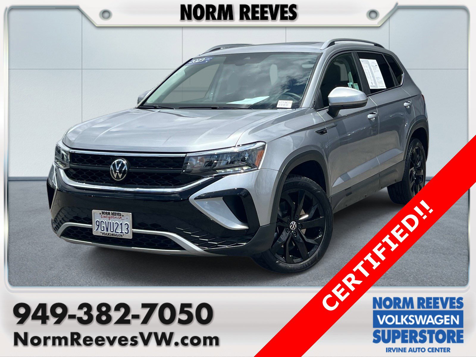 Certified 2023 Volkswagen Taos SE w/ Panoramic Sunroof Package
