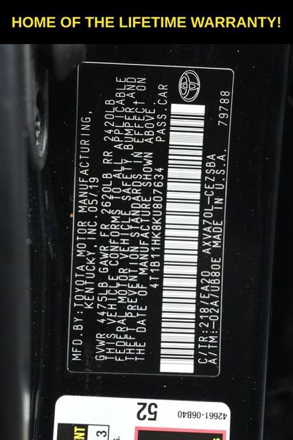 2019 Toyota Camry SE