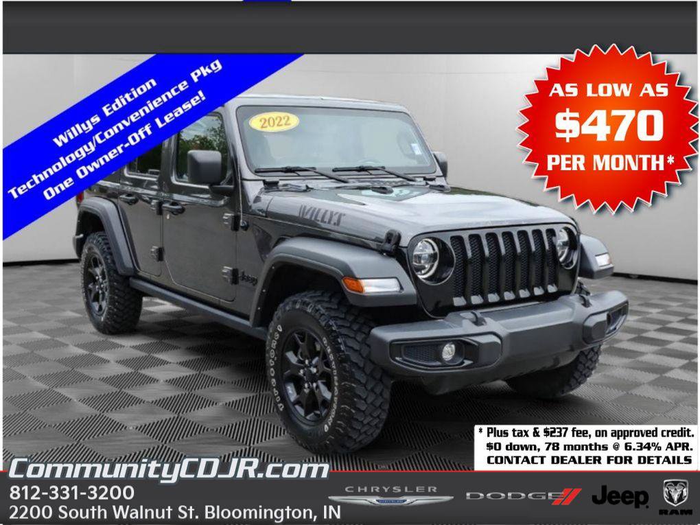 Used 2022 Jeep Wrangler Unlimited Sport