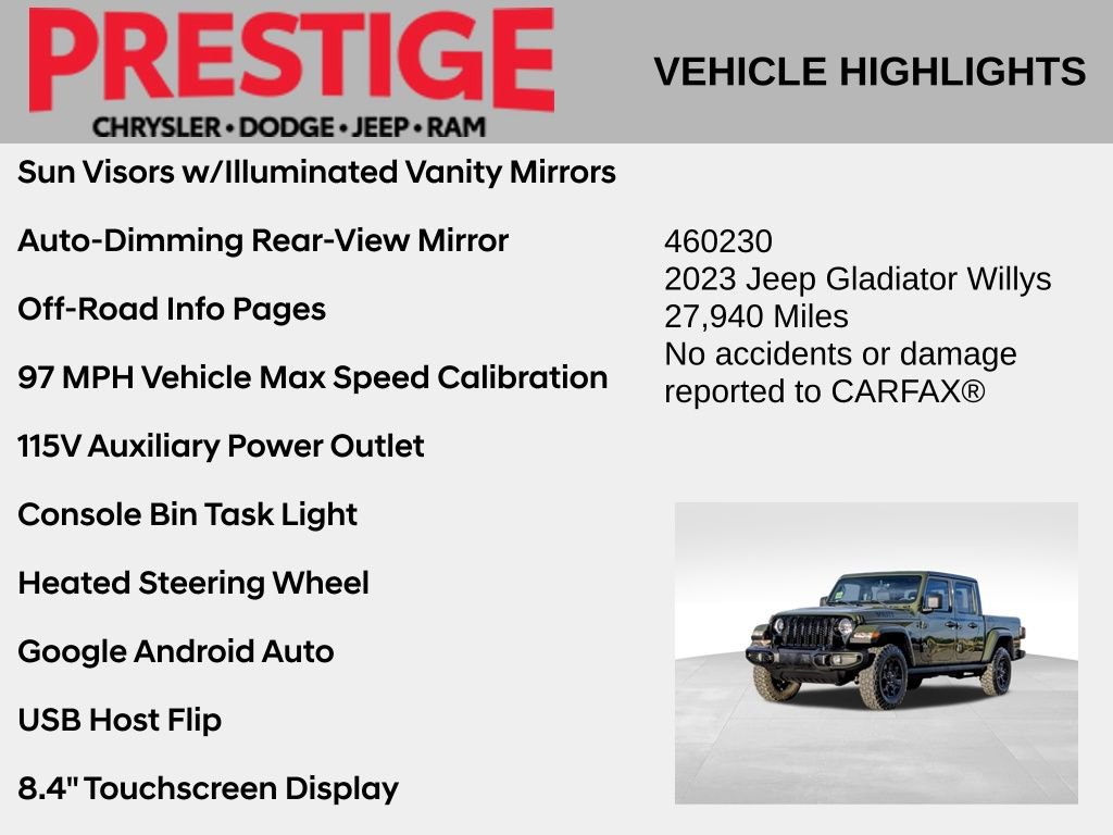 2023 Jeep Gladiator Willys