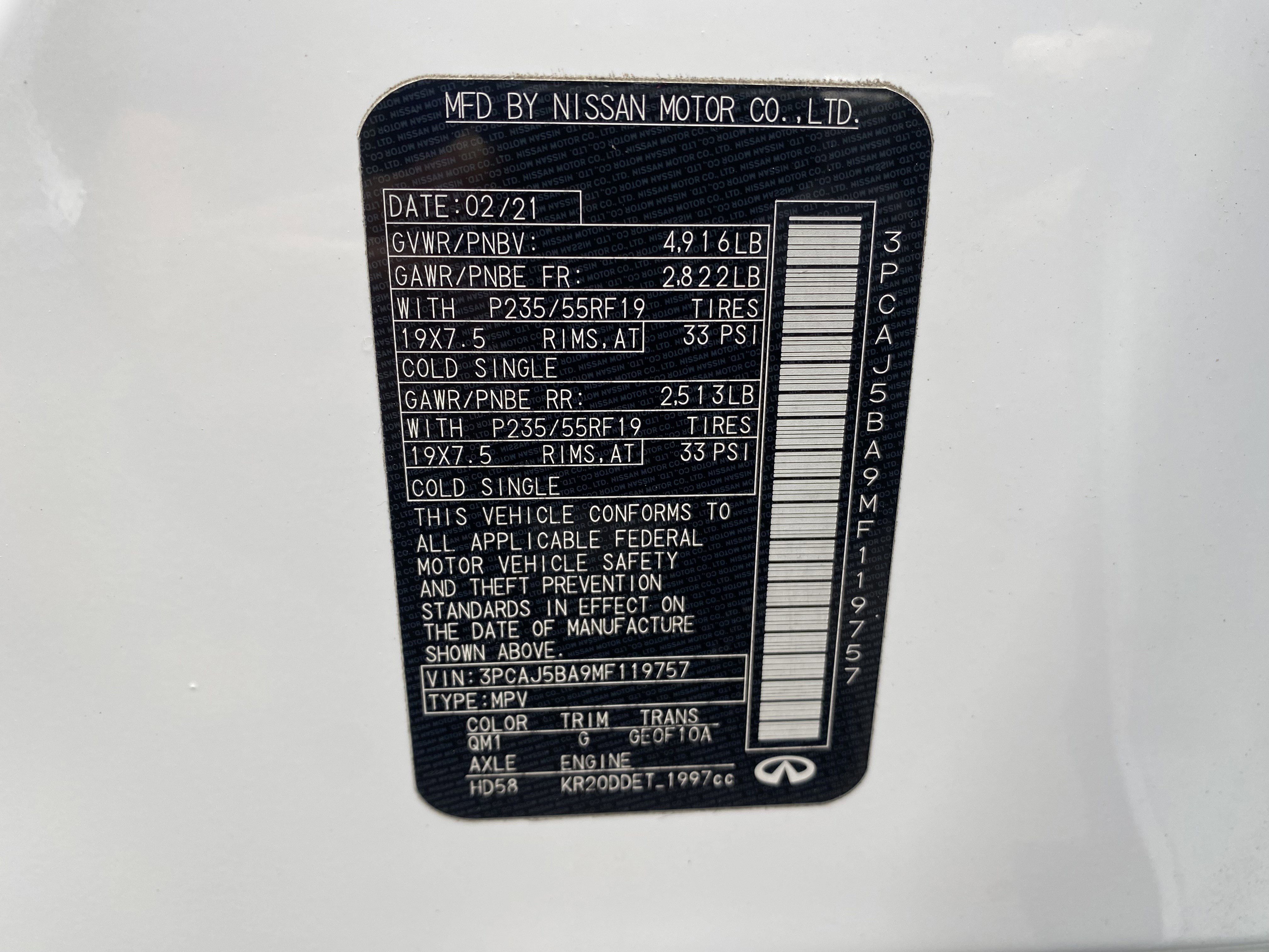 2021 INFINITI Qx50 Luxe