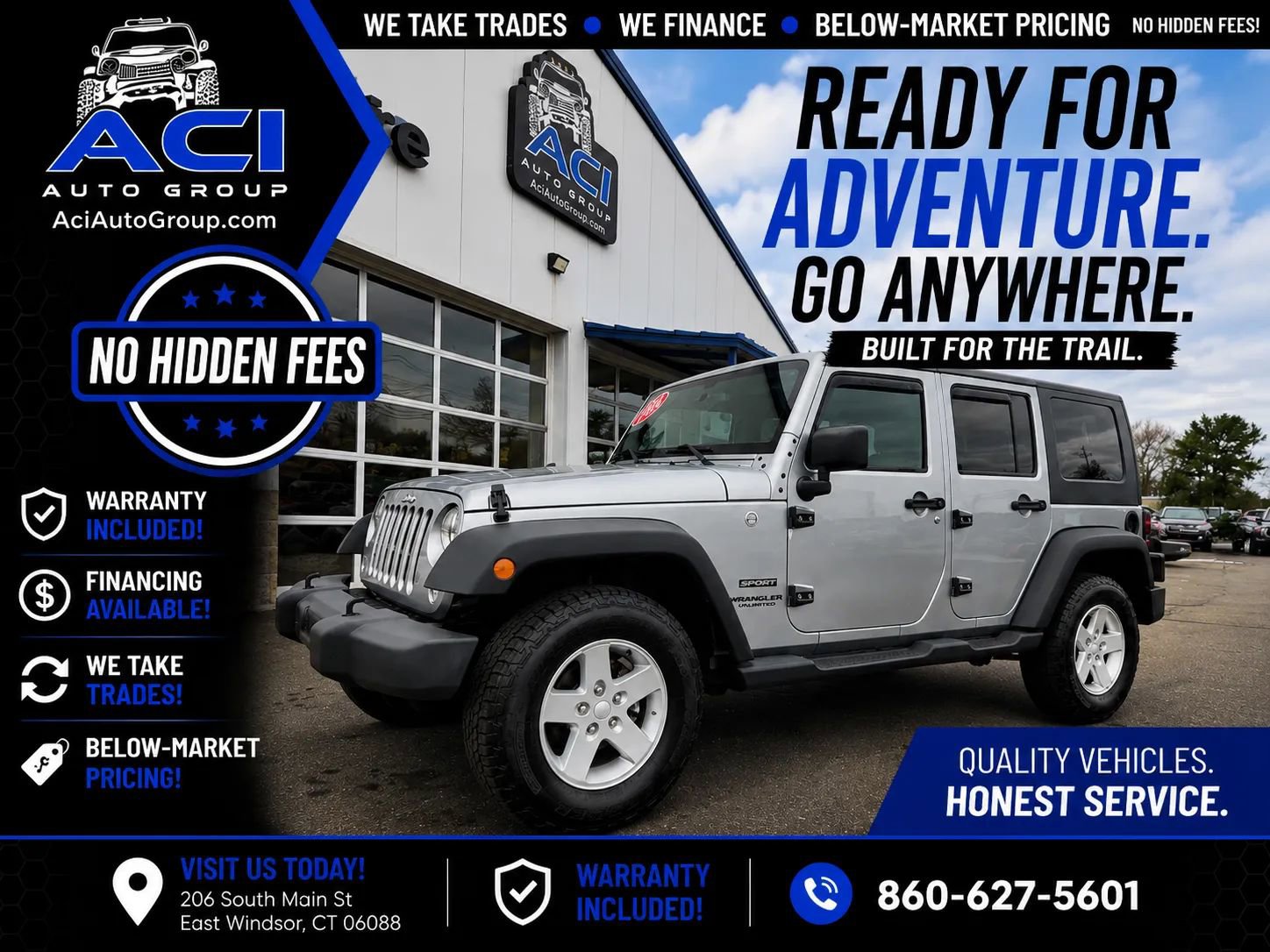 Used 2016 Jeep Wrangler Unlimited Sport w/ Quick Order Package 24S