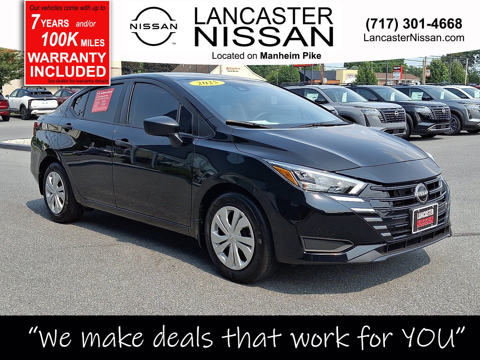 Certified 2025 Nissan Versa S w/ Trunk Package