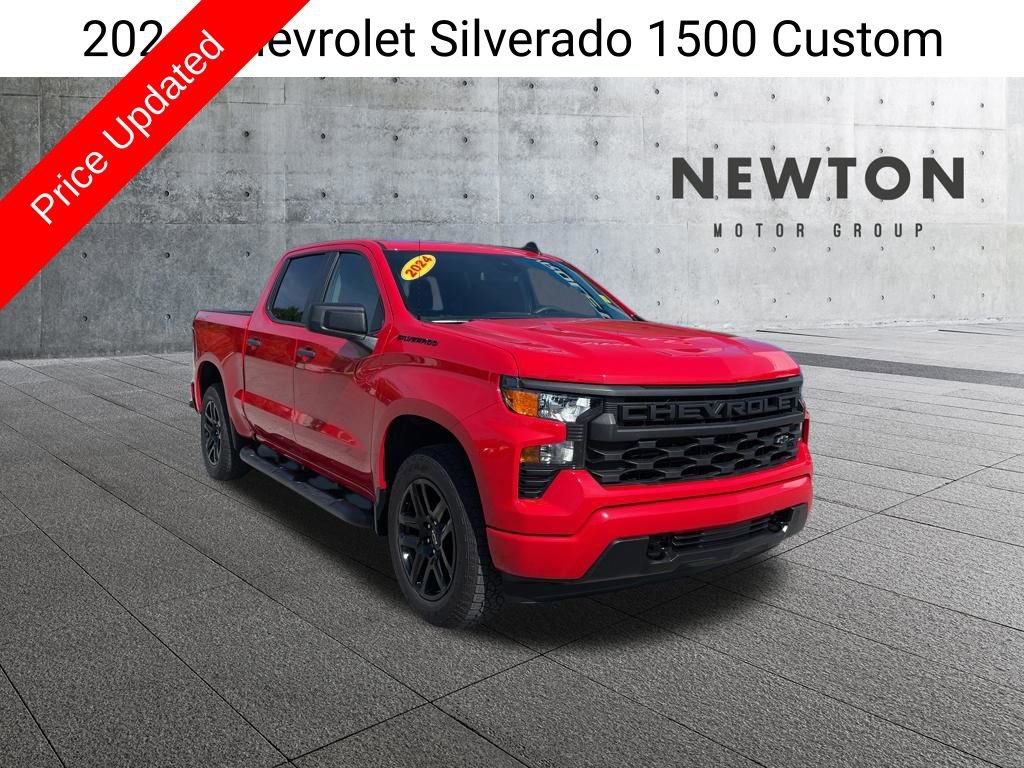 Used 2024 Chevrolet Silverado 1500 Custom w/ Turbomax Blackout Package