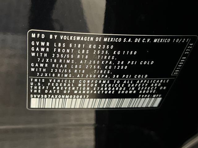 2022 Volkswagen Tiguan SE