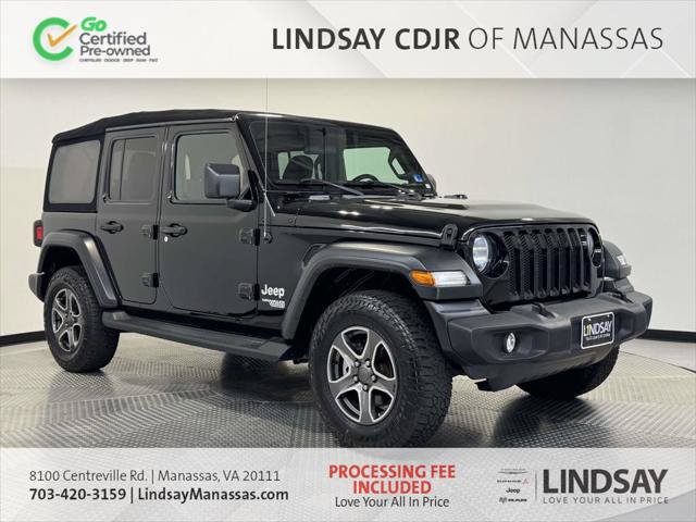 Certified 2018 Jeep Wrangler Unlimited Sport S