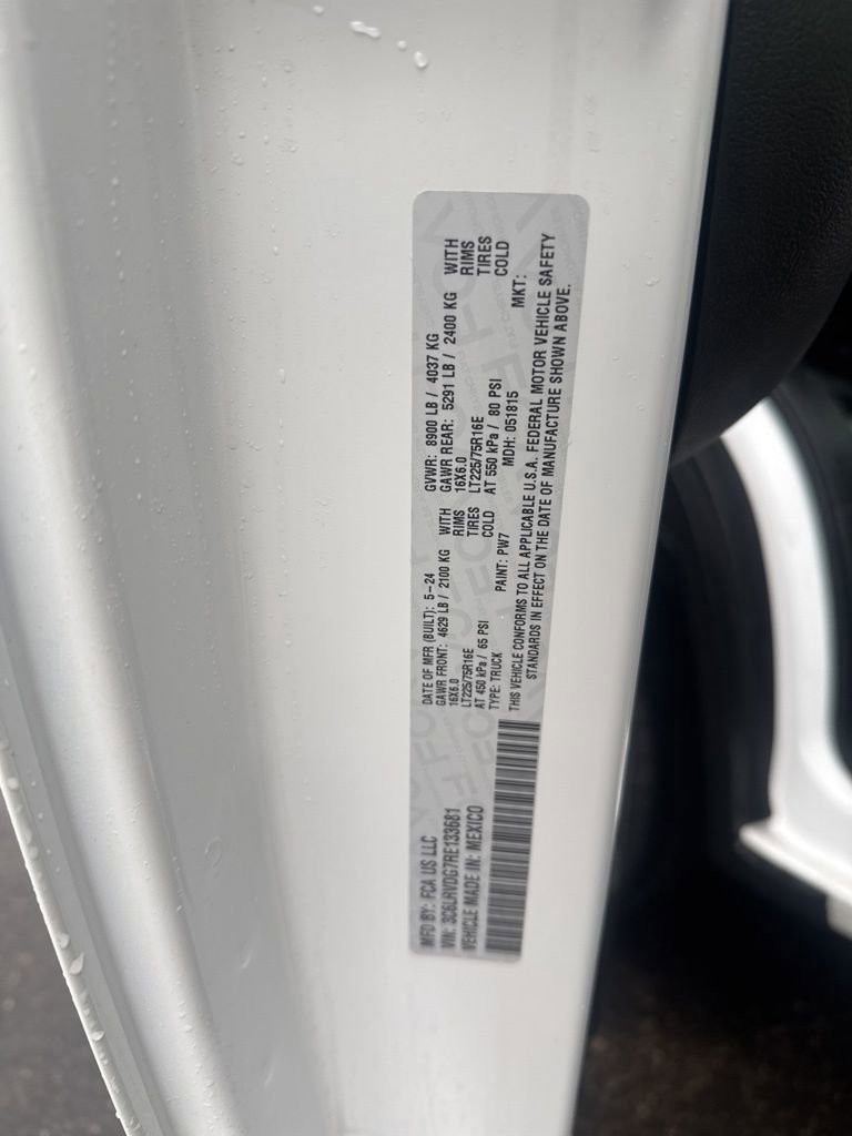 2024 RAM ProMaster 2500