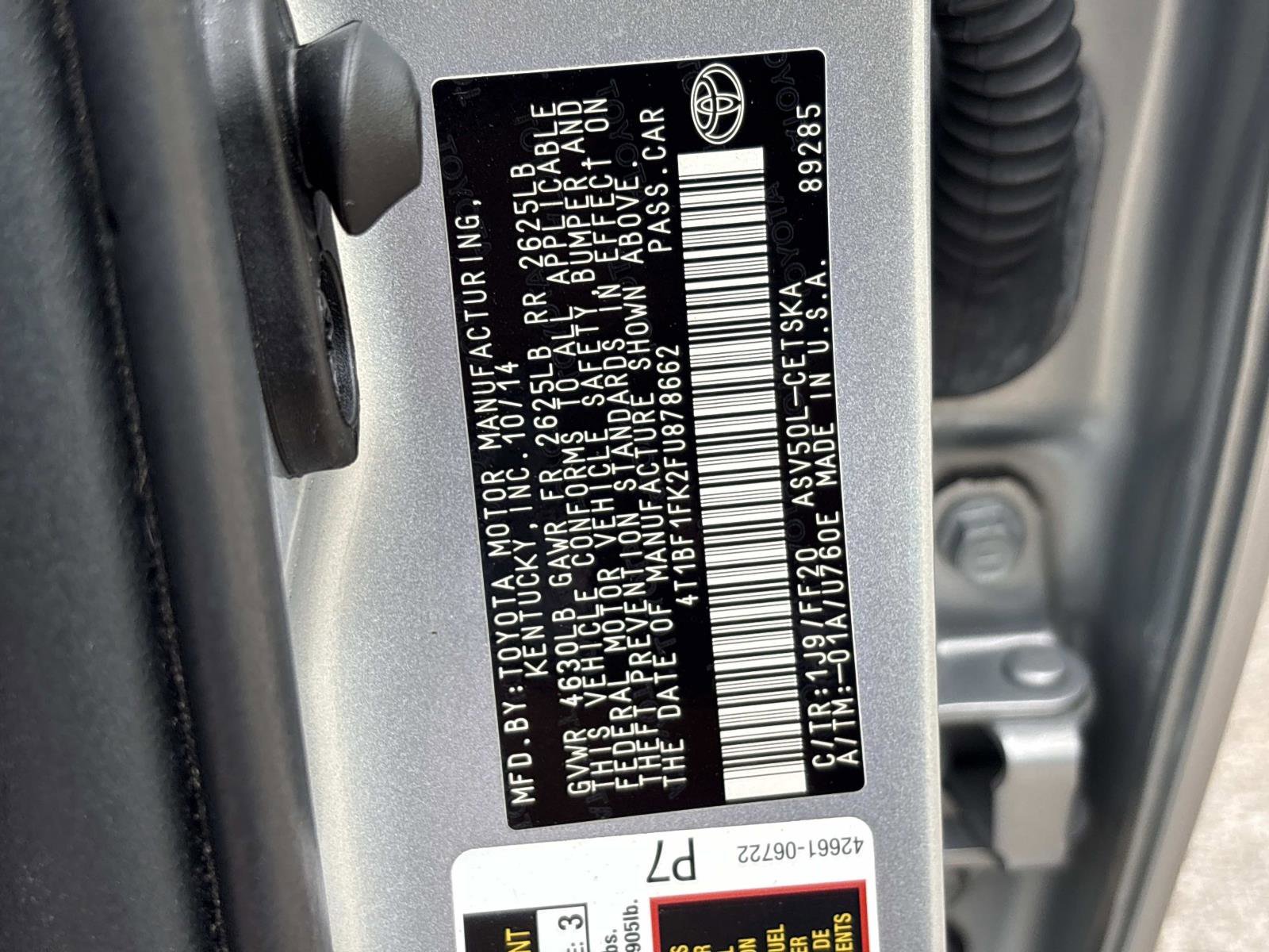 2015 Toyota Camry SE