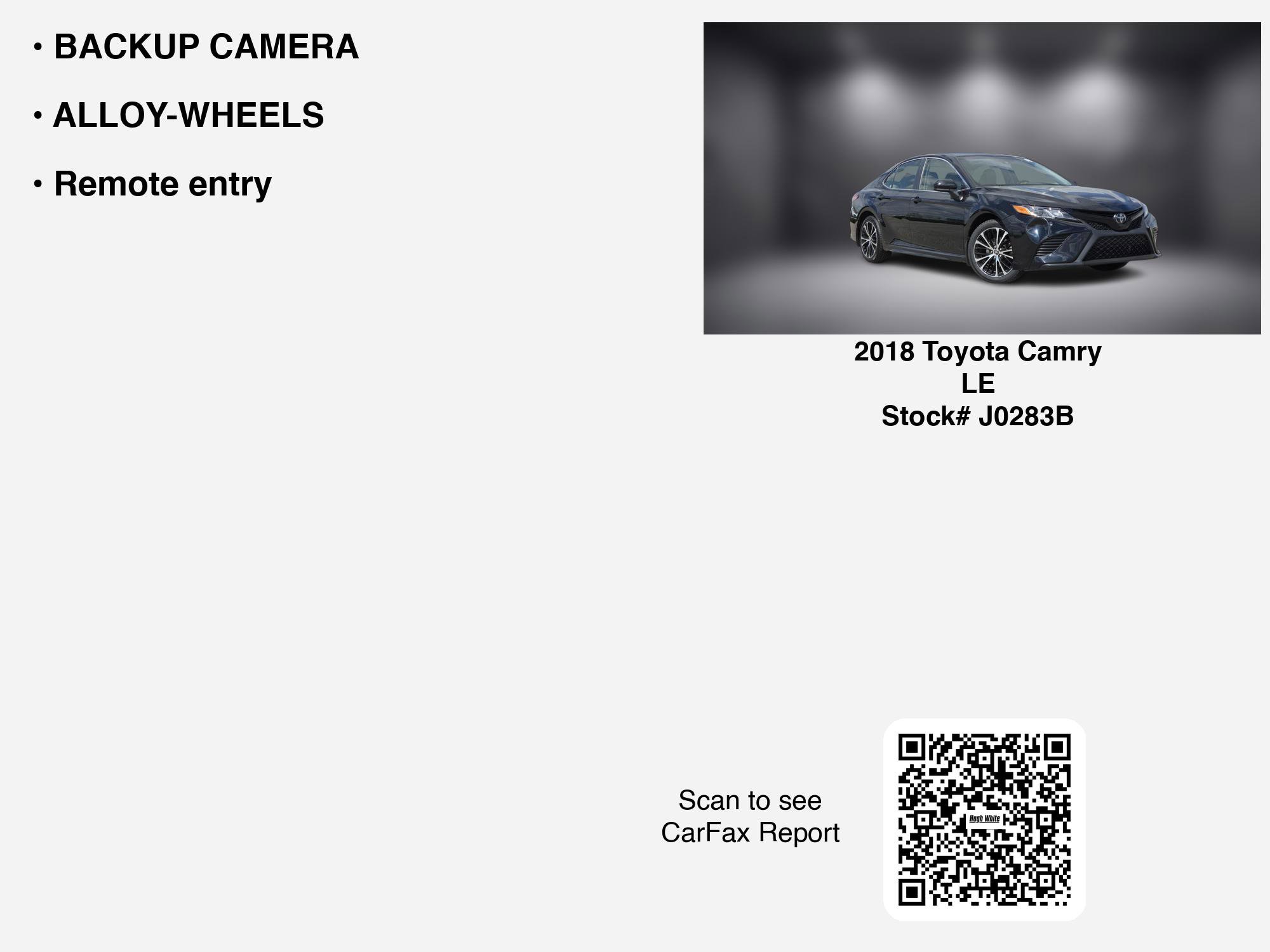 2018 Toyota Camry SE