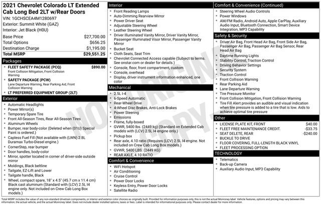 2021 Chevrolet Colorado LT