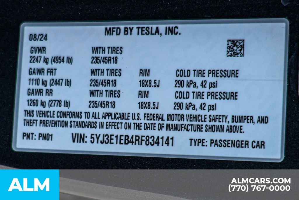 2024 Tesla Model 3 Long Range