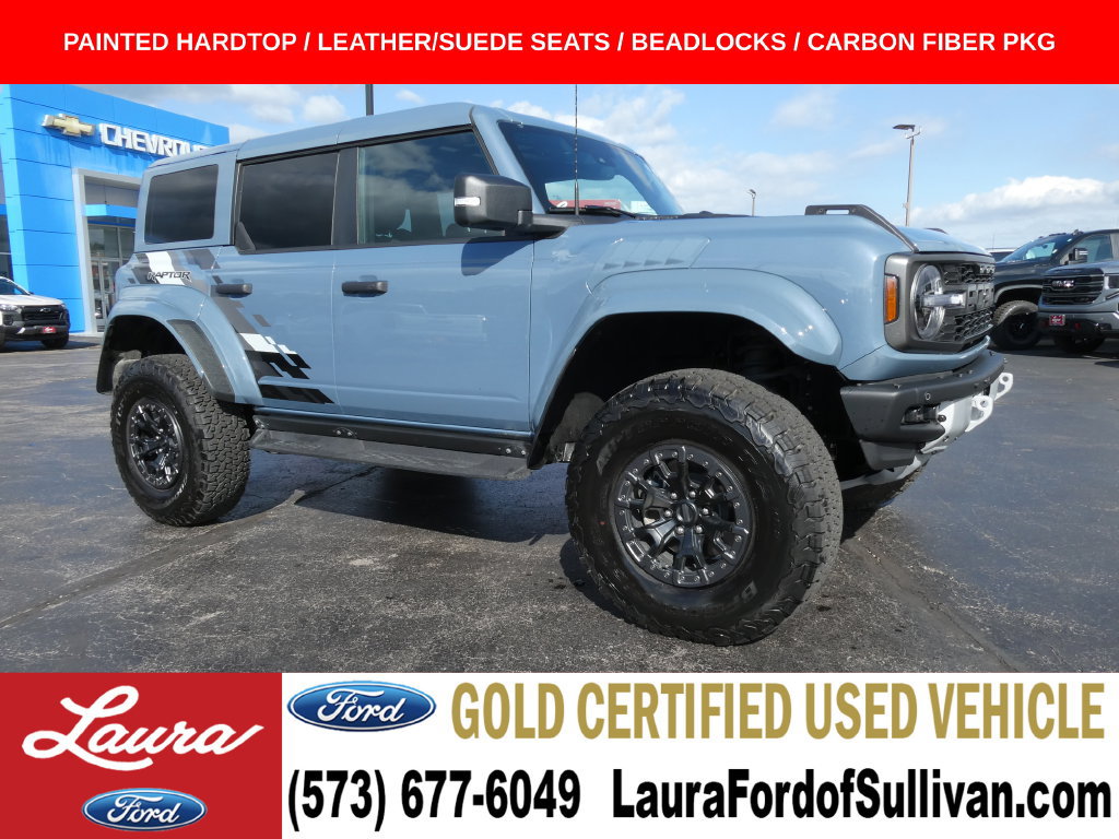 Certified 2025 Ford Bronco Raptor w/ Interior Carbon Fiber Pack