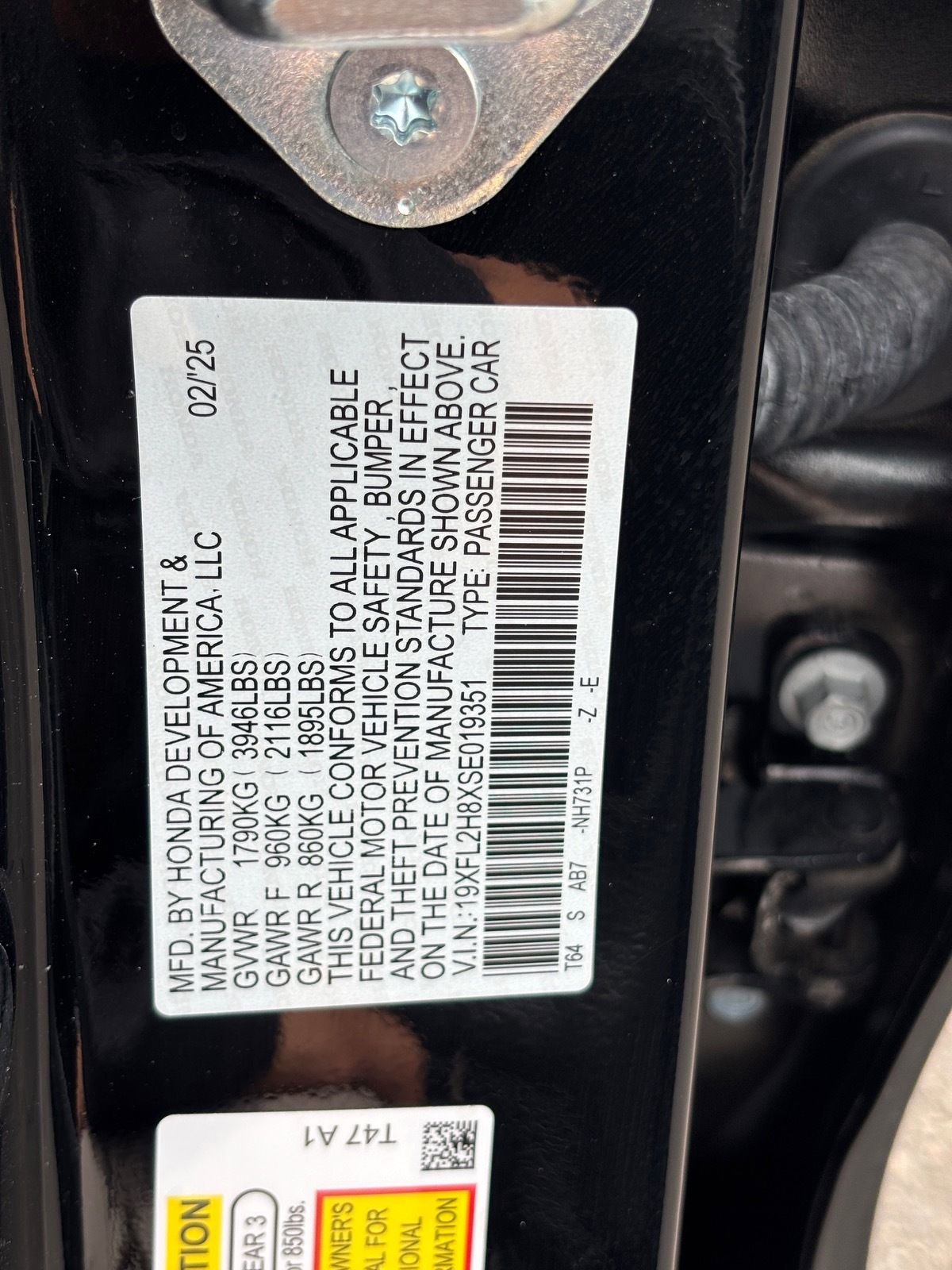 2025 Honda Civic Sport