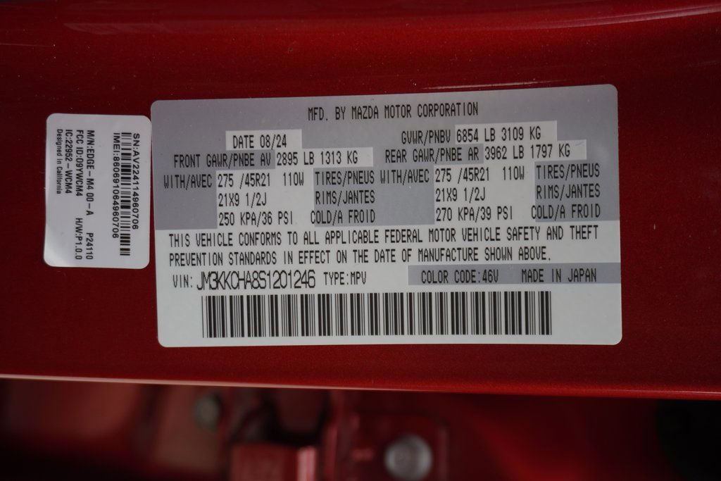 2025 MAZDA Cx-90 Plug-In Hybrid w/Premium Sport