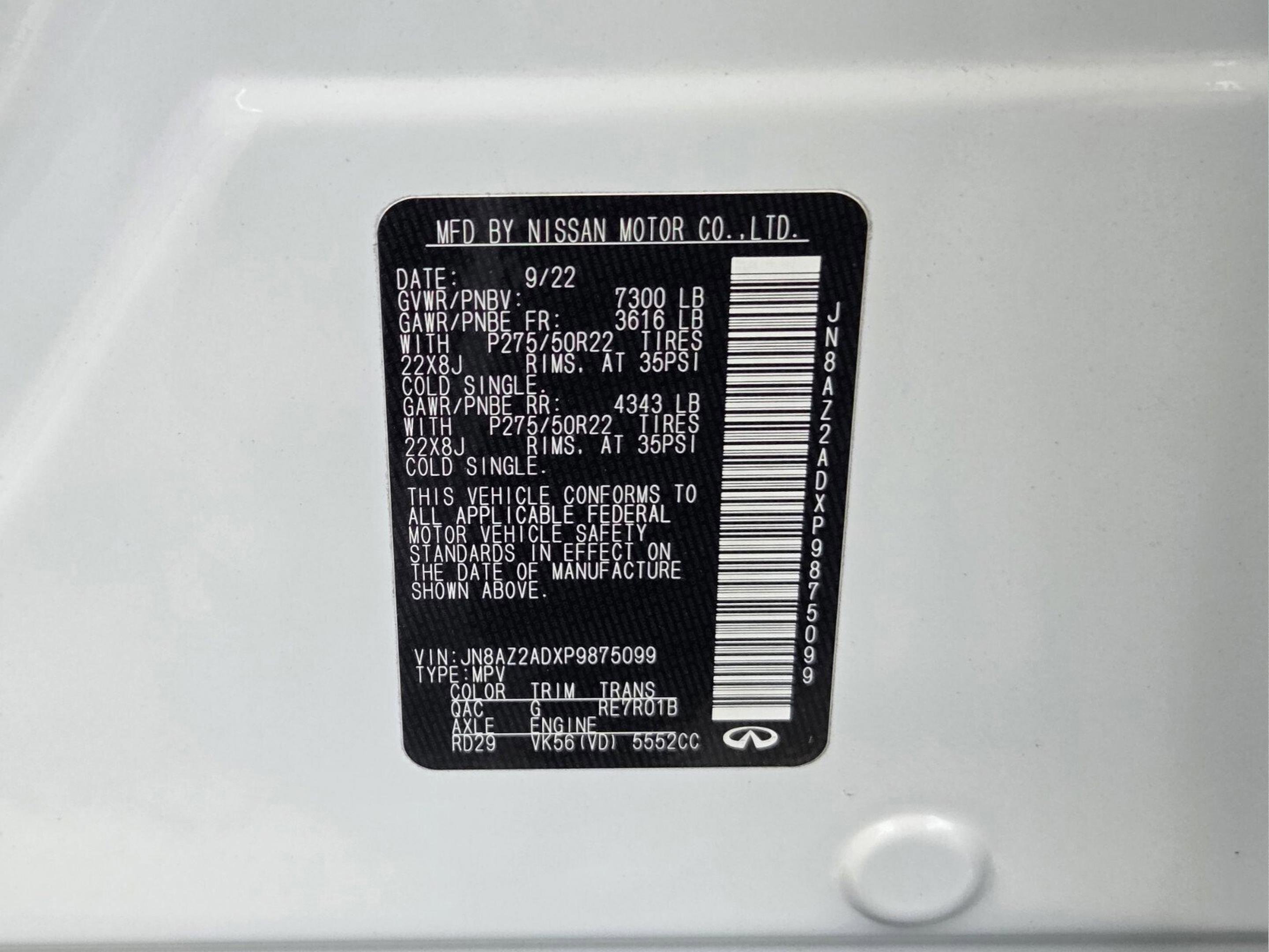 2023 INFINITI Qx80 Premium Select