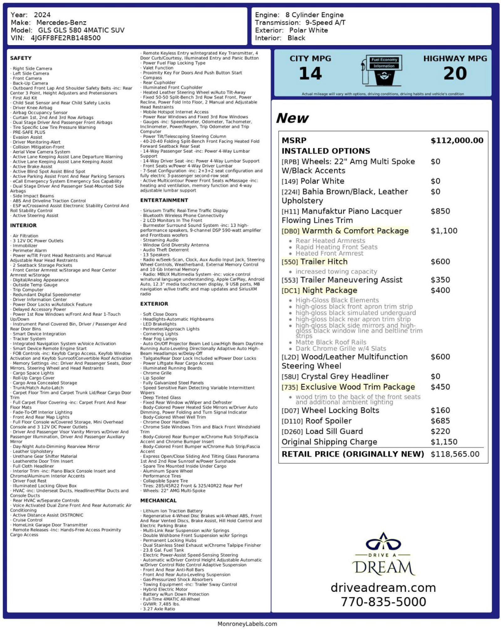 2024 Mercedes-Benz GLS 580 4MATIC