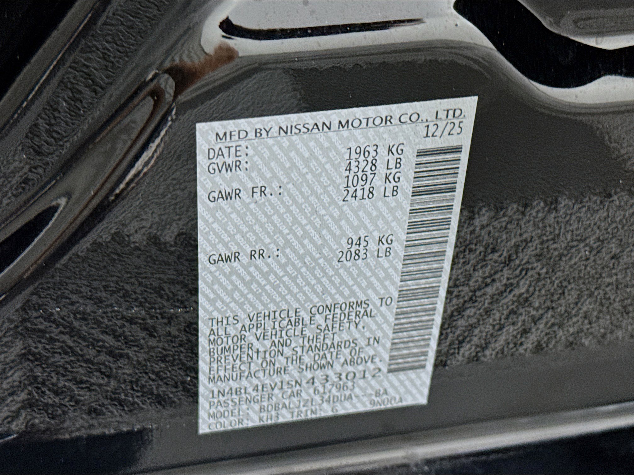 2025 Nissan Altima 2.5 SL