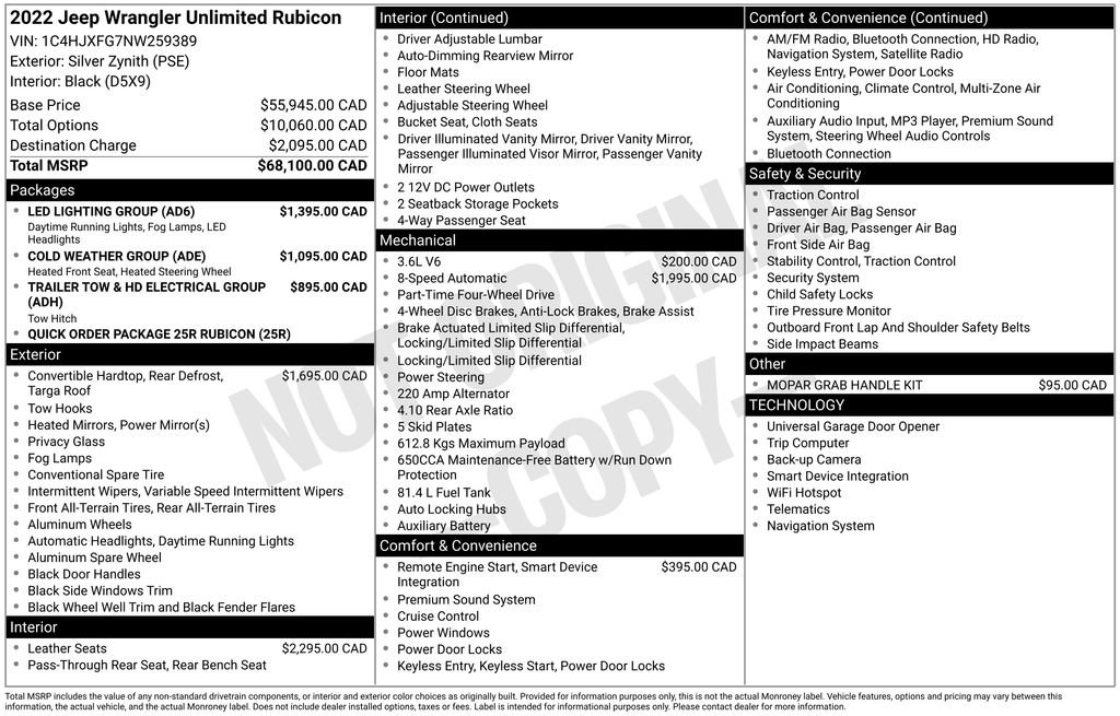 2022 Jeep Wrangler Unlimited Rubicon