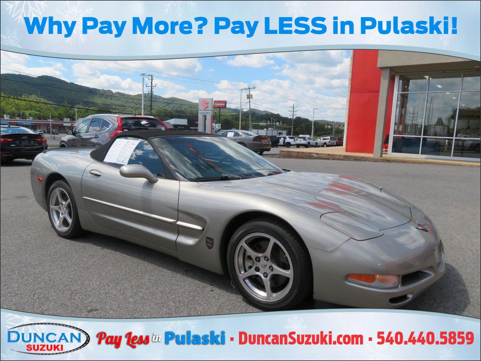 Used 2001 Chevrolet Corvette Convertible w/ Preferred Equipment Group2