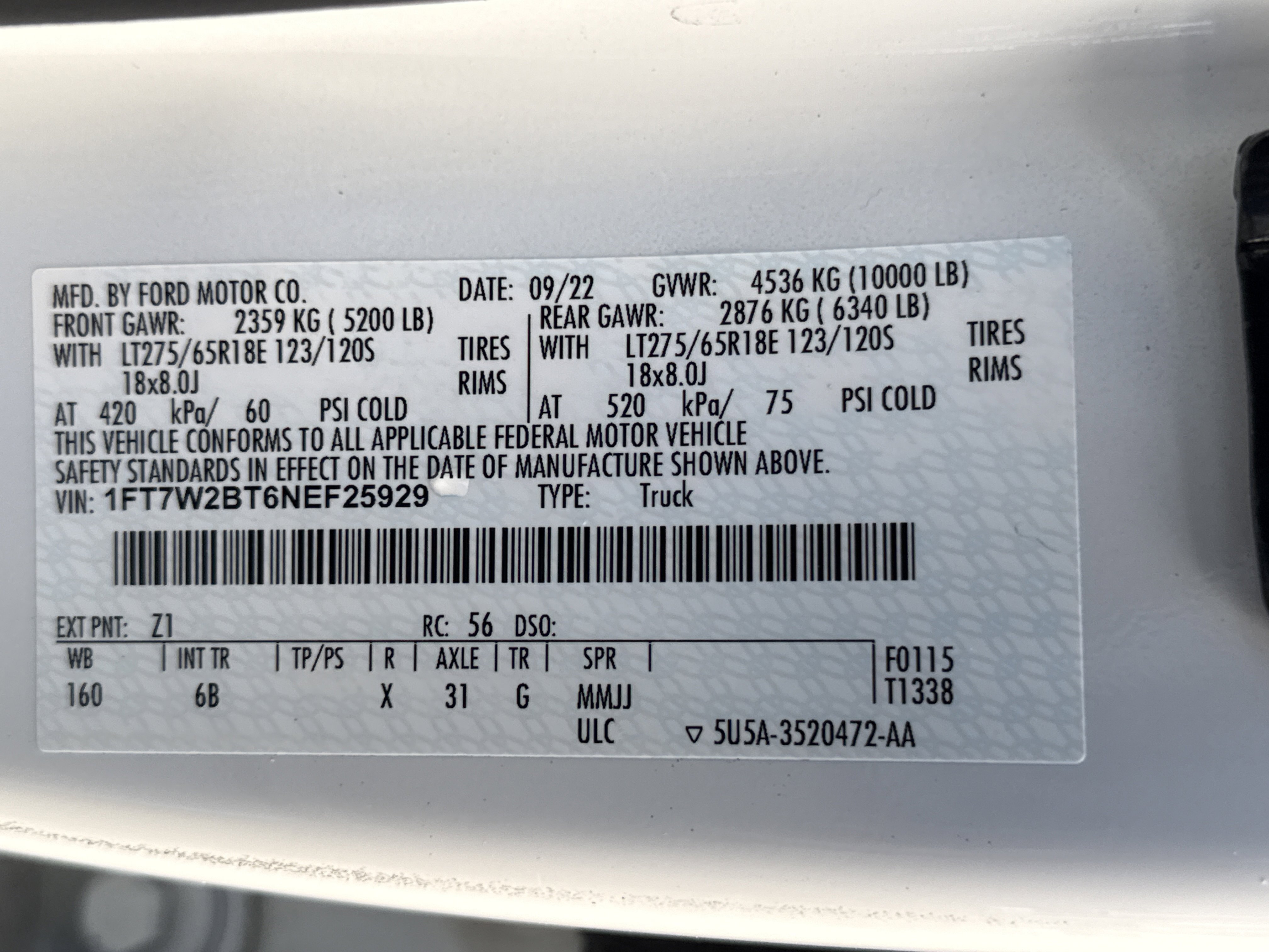 2022 Ford F250 Lariat