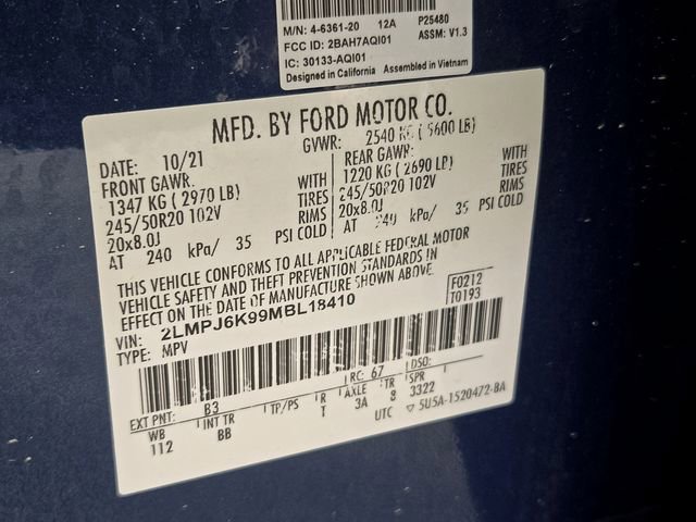 2021 Lincoln Nautilus Reserve