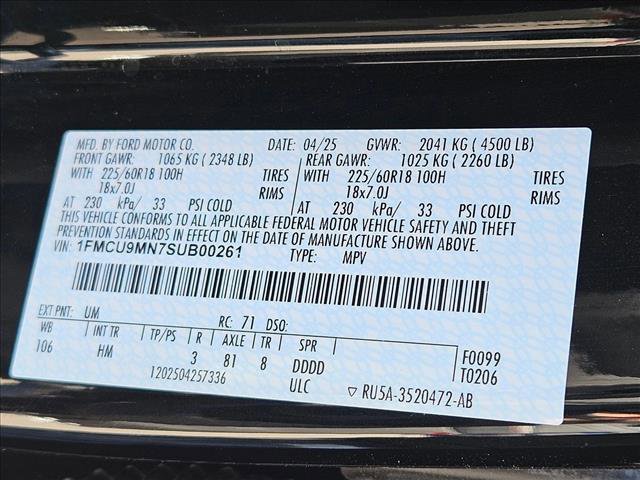 2025 Ford Escape ST-Line