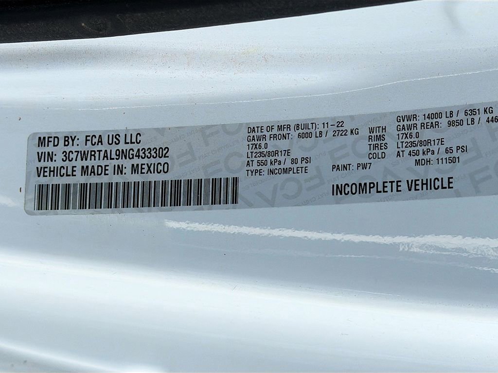 2022 RAM 3500 Tradesman