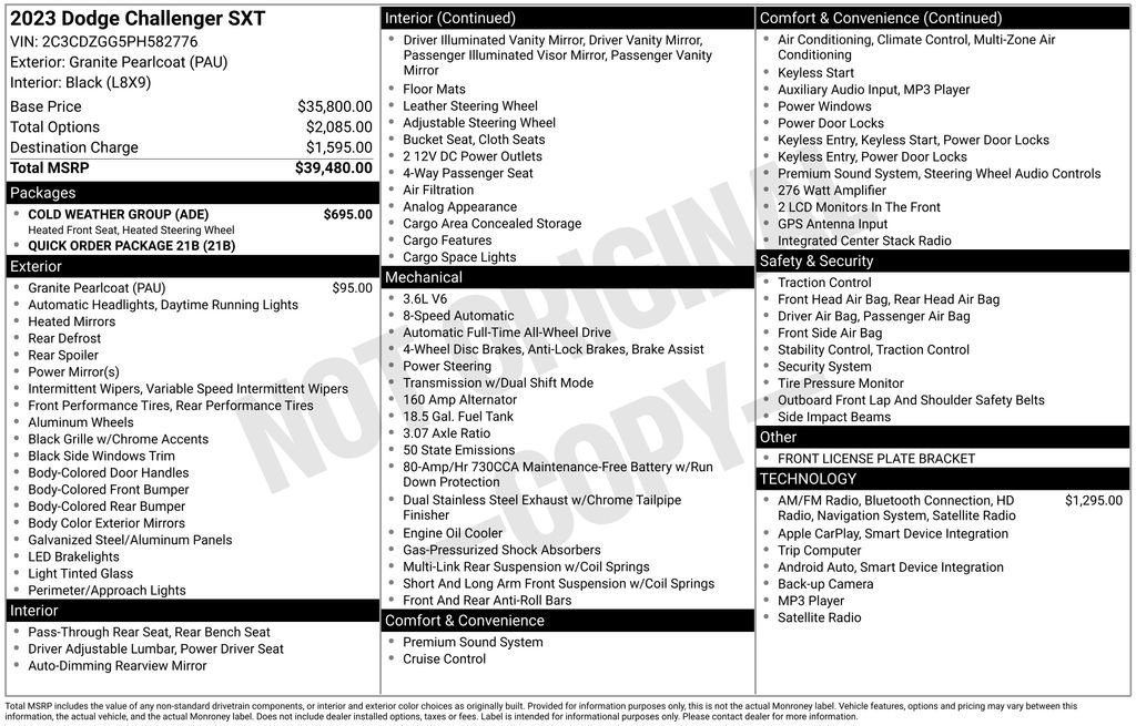 2023 Dodge Challenger SXT