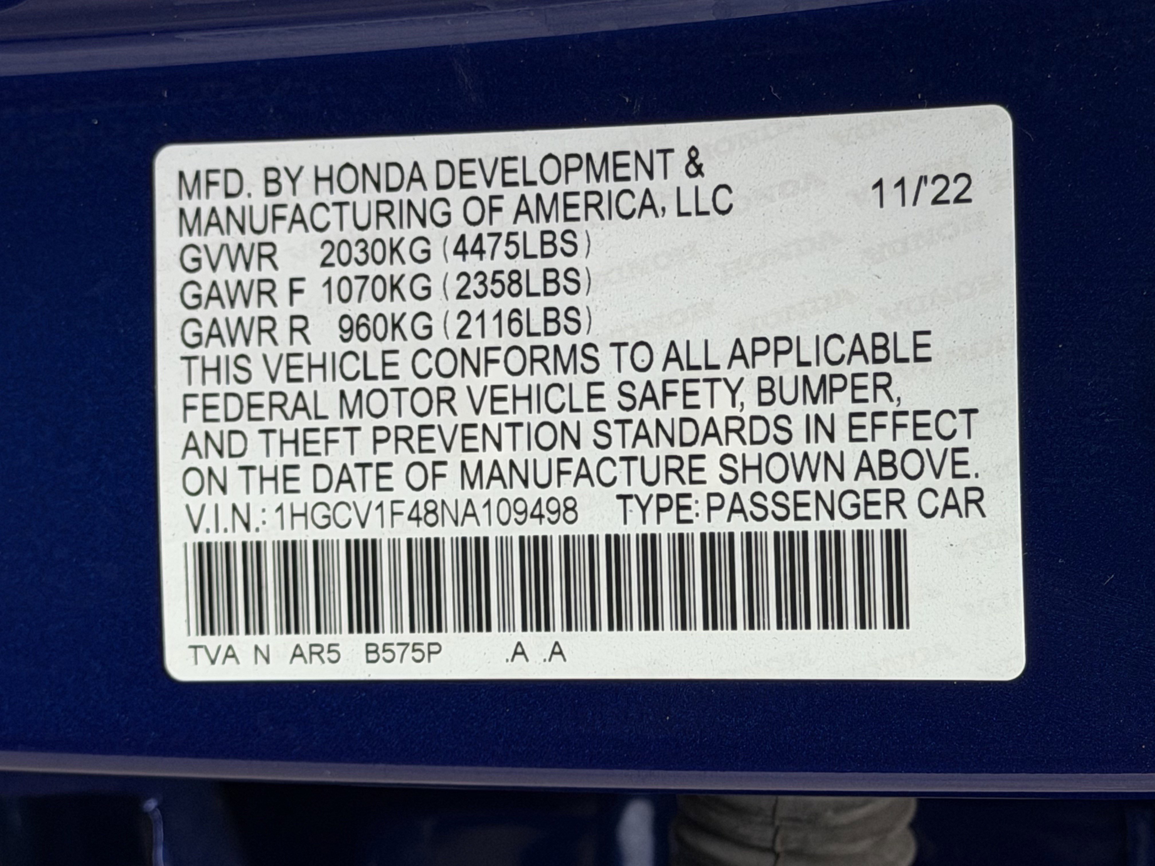 2022 Honda Accord Sport Special Edition