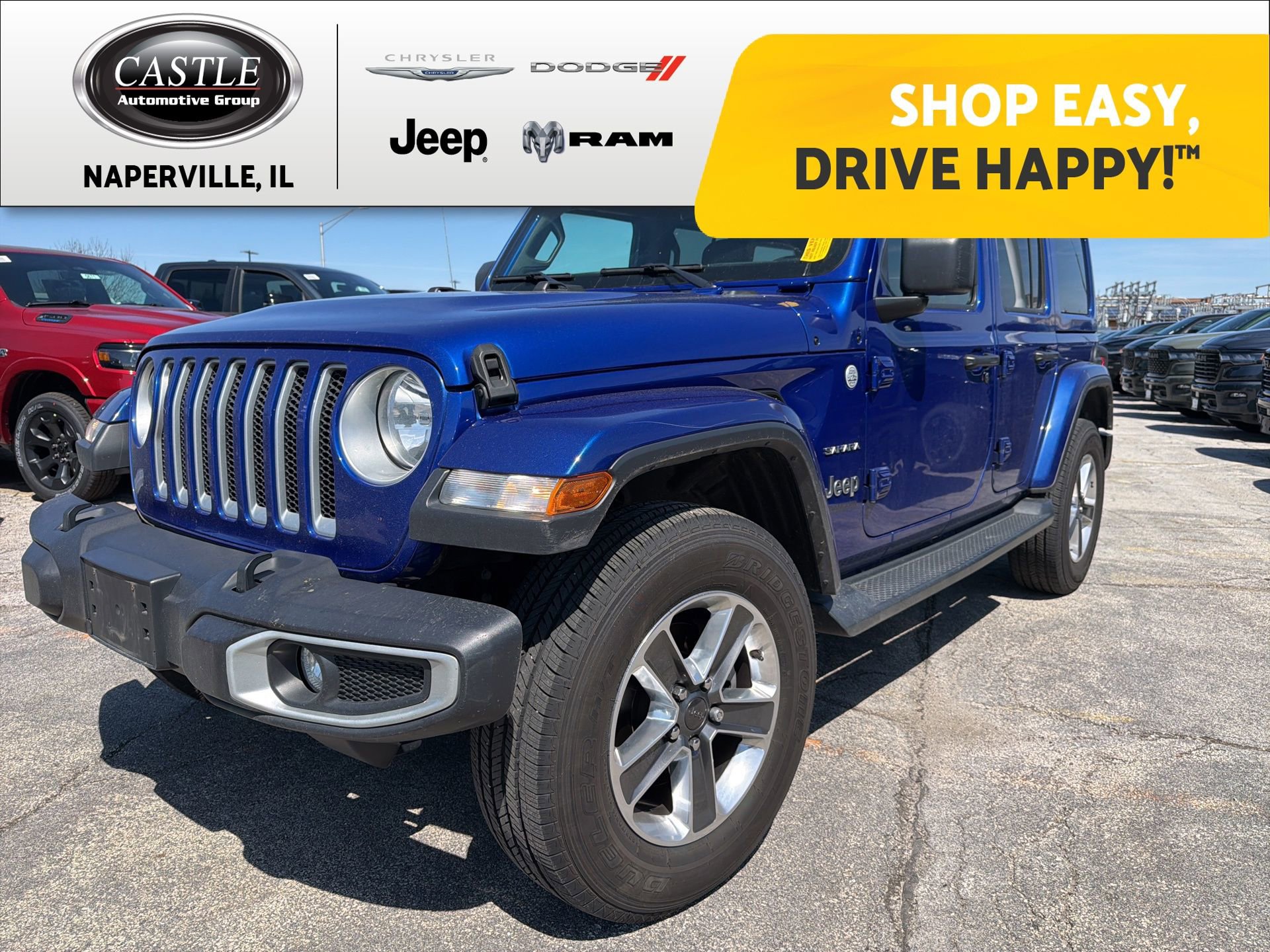 Used 2020 Jeep Wrangler Unlimited Sahara w/ Uconnect 4C Nav & Sound Group