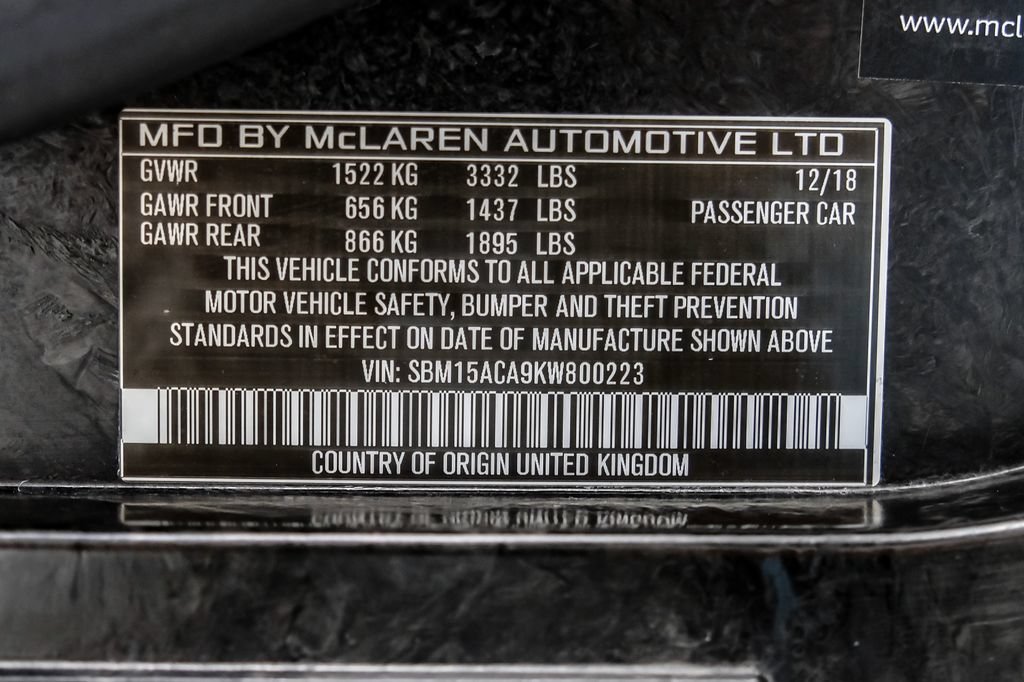 Used 2019 McLaren Senna photo 56