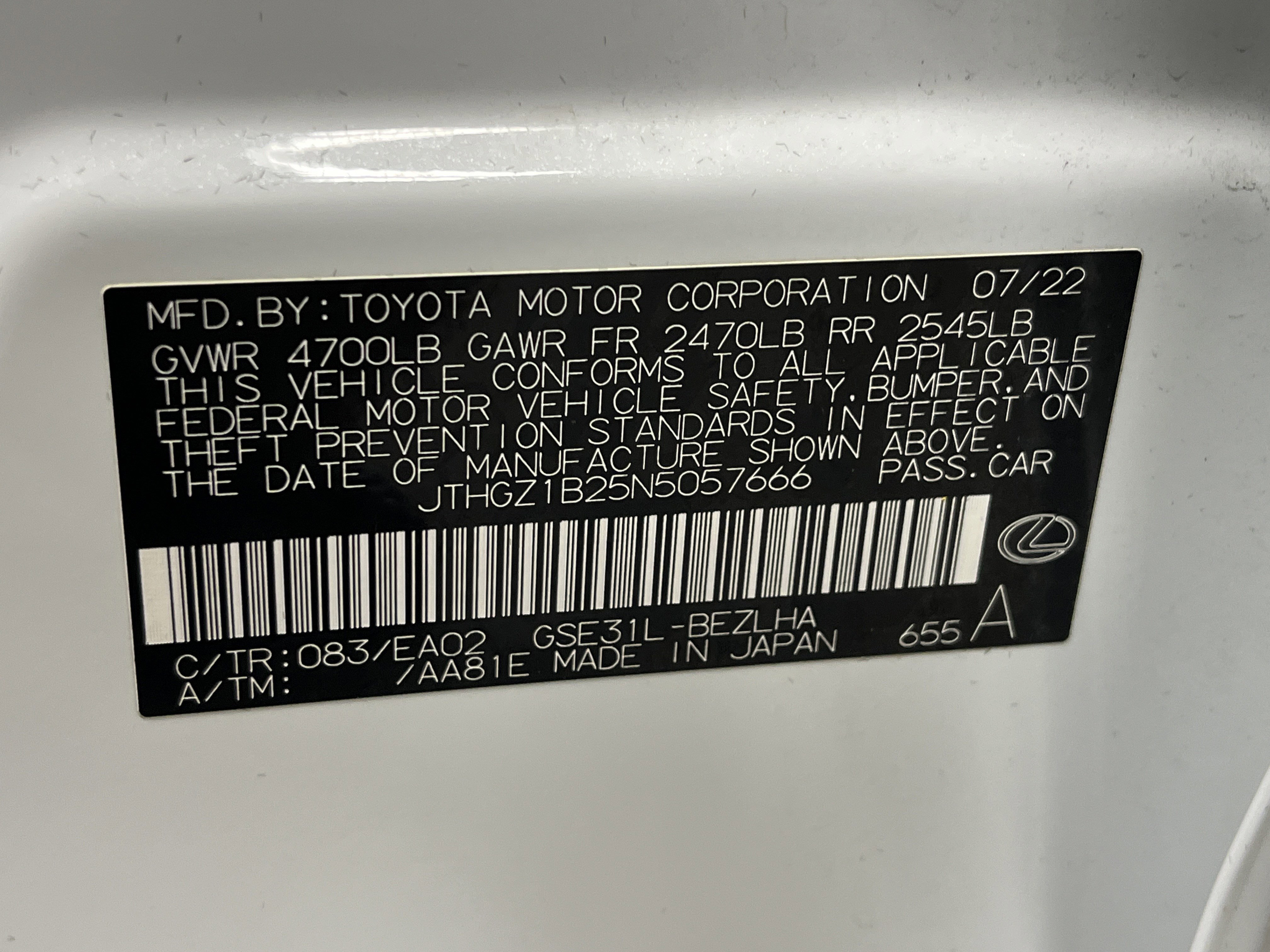 2022 Lexus IS 350 F Sport