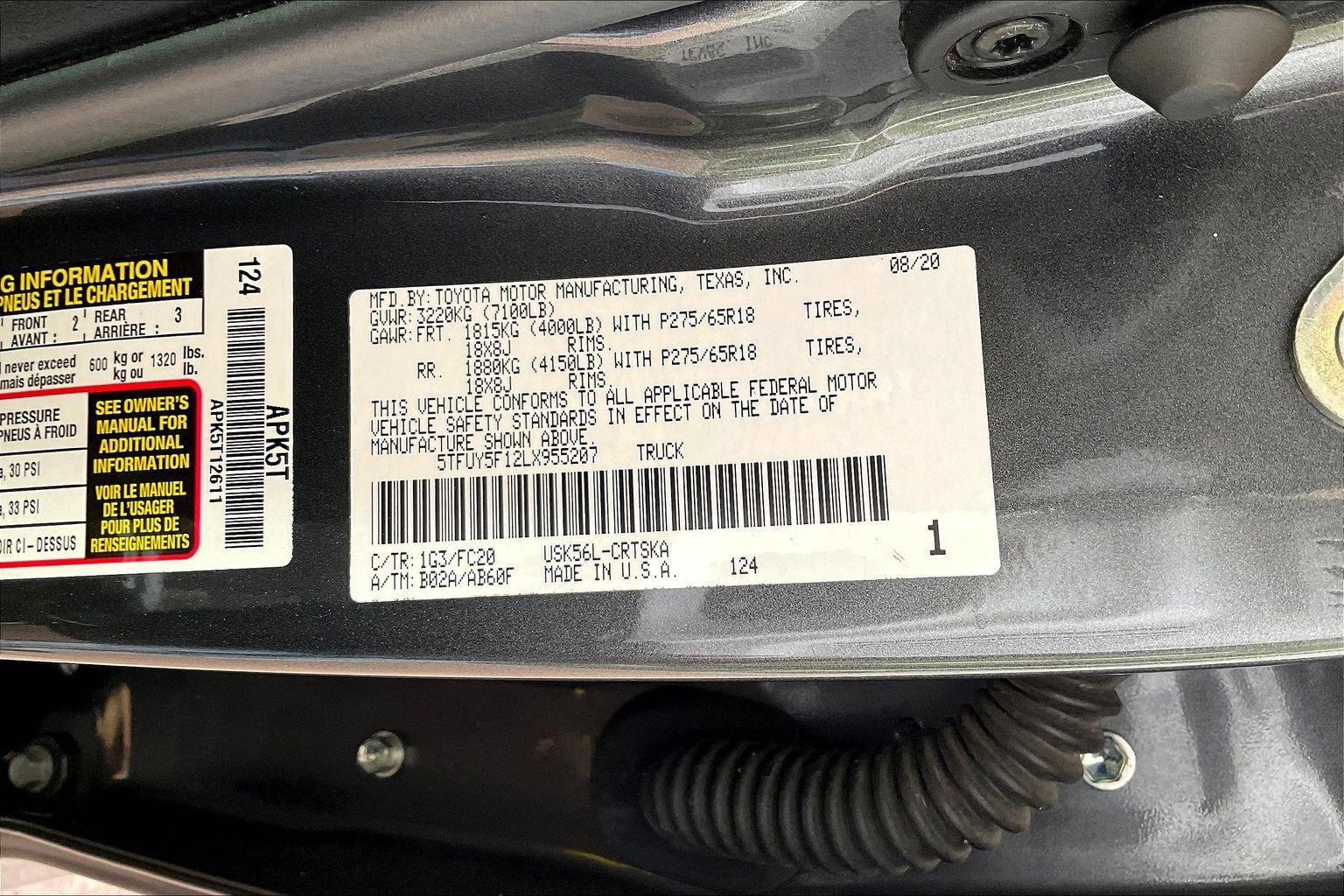 2020 Toyota Tundra SR5