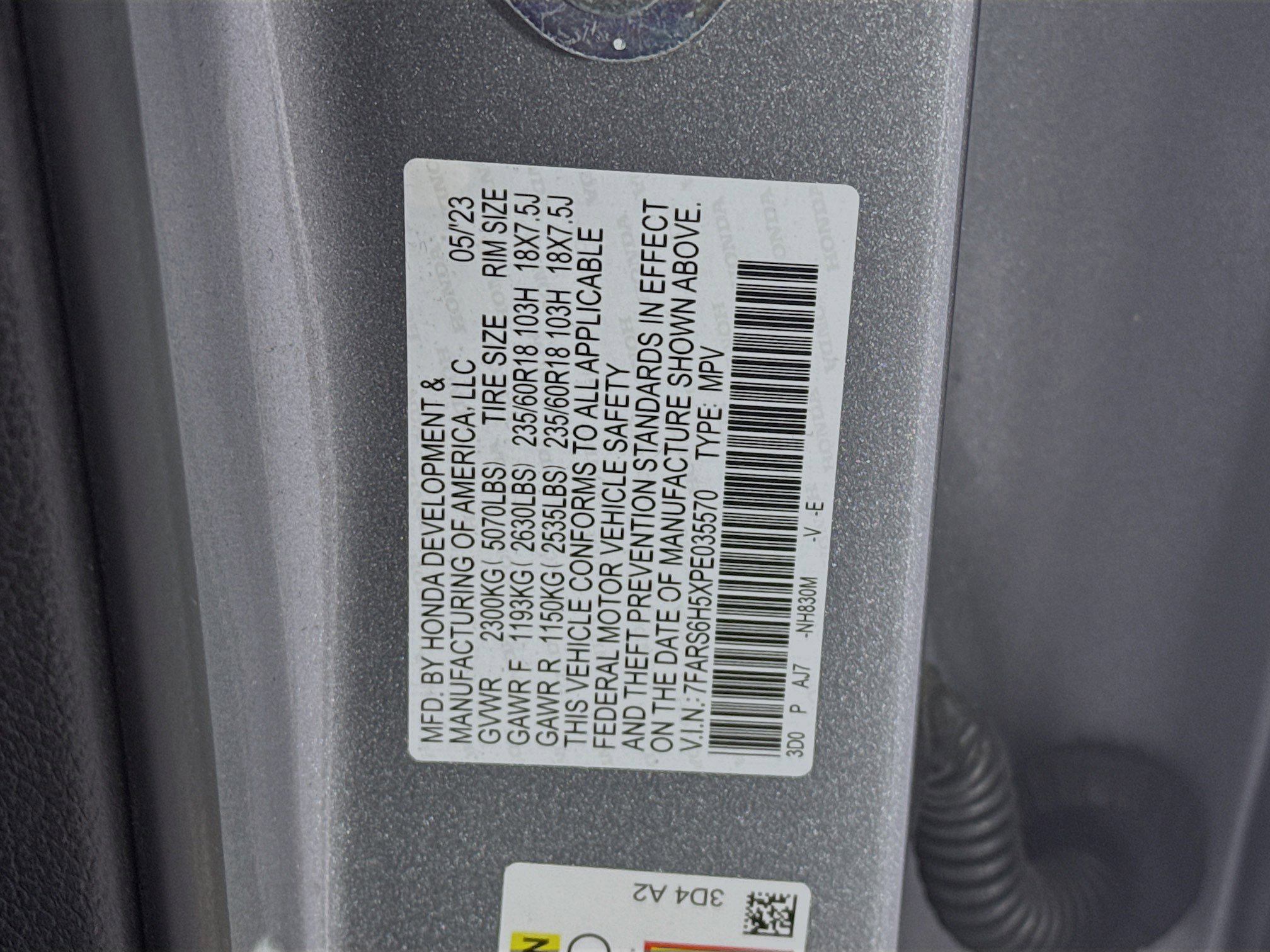 2023 Honda Cr-V Sport