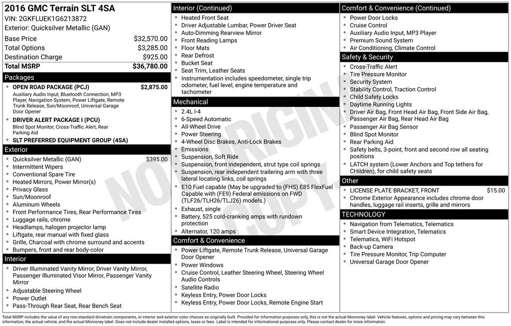 2016 GMC Terrain SLT