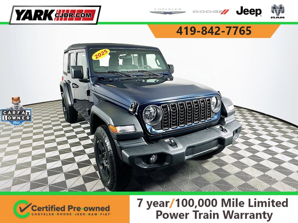 Certified 2025 Jeep Wrangler Sport