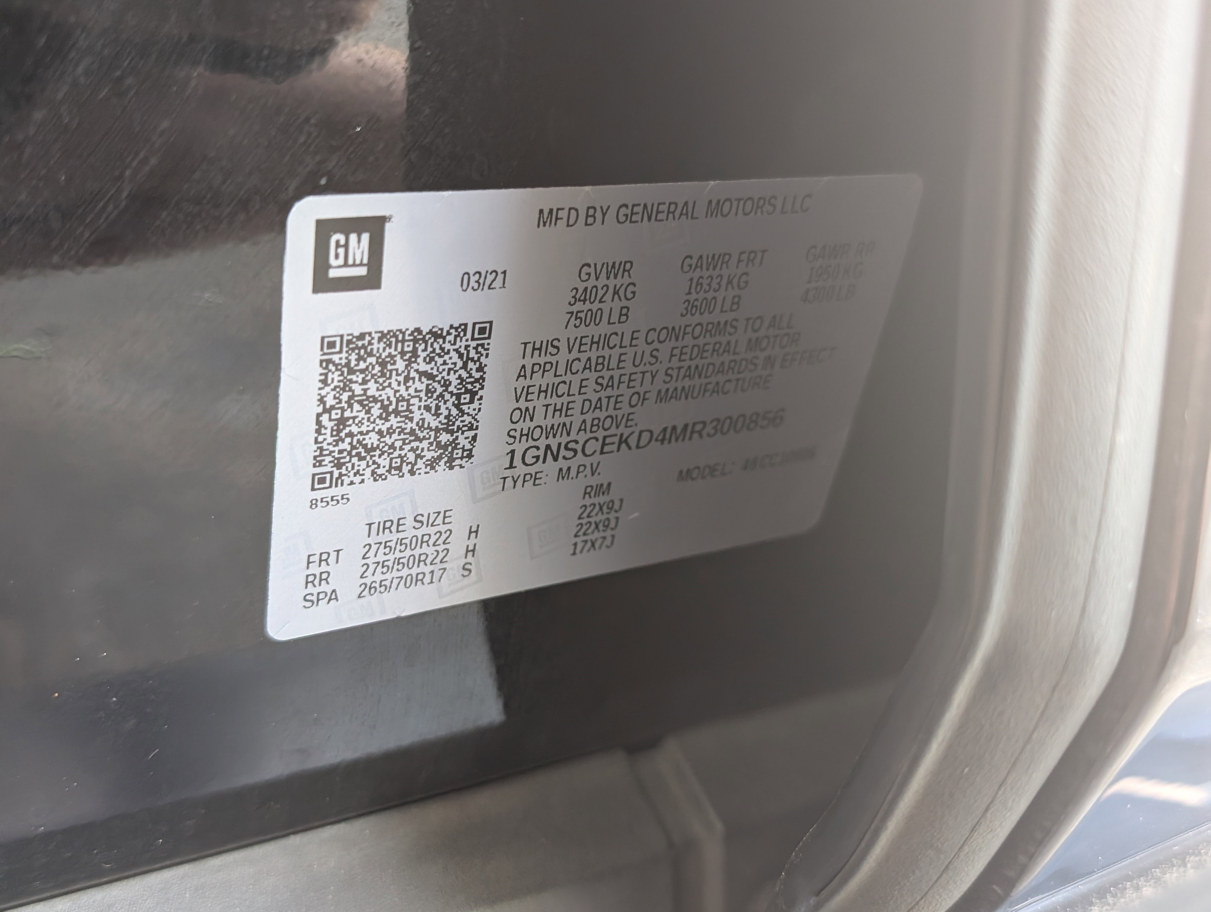 2021 Chevrolet Suburban RST