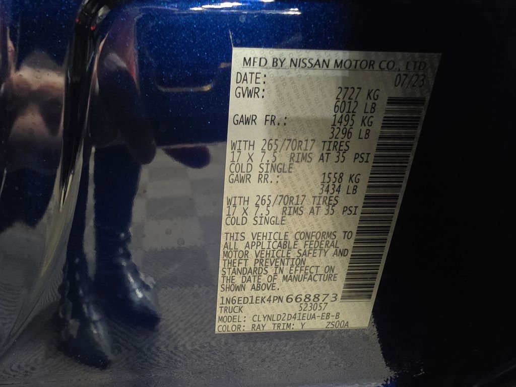 2023 Nissan Frontier PRO-4X