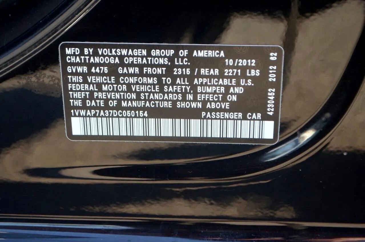 2013 Volkswagen Passat 2.5 S