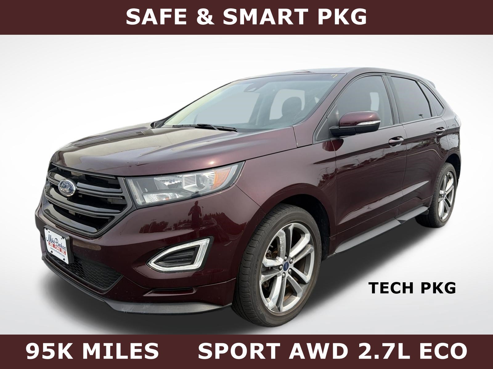 Used 2018 Ford Edge Sport w/ Ford Safe & Smart Package
