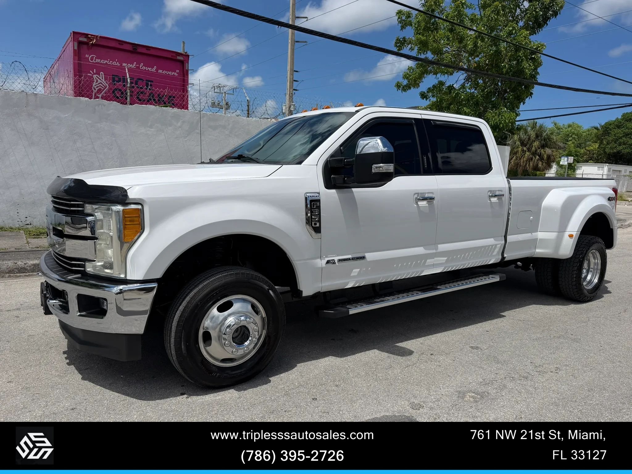 2017 Ford Super Duty F-350 DRW Lariat 4WD Crew Cab 8' Box for sale in Miami, FL