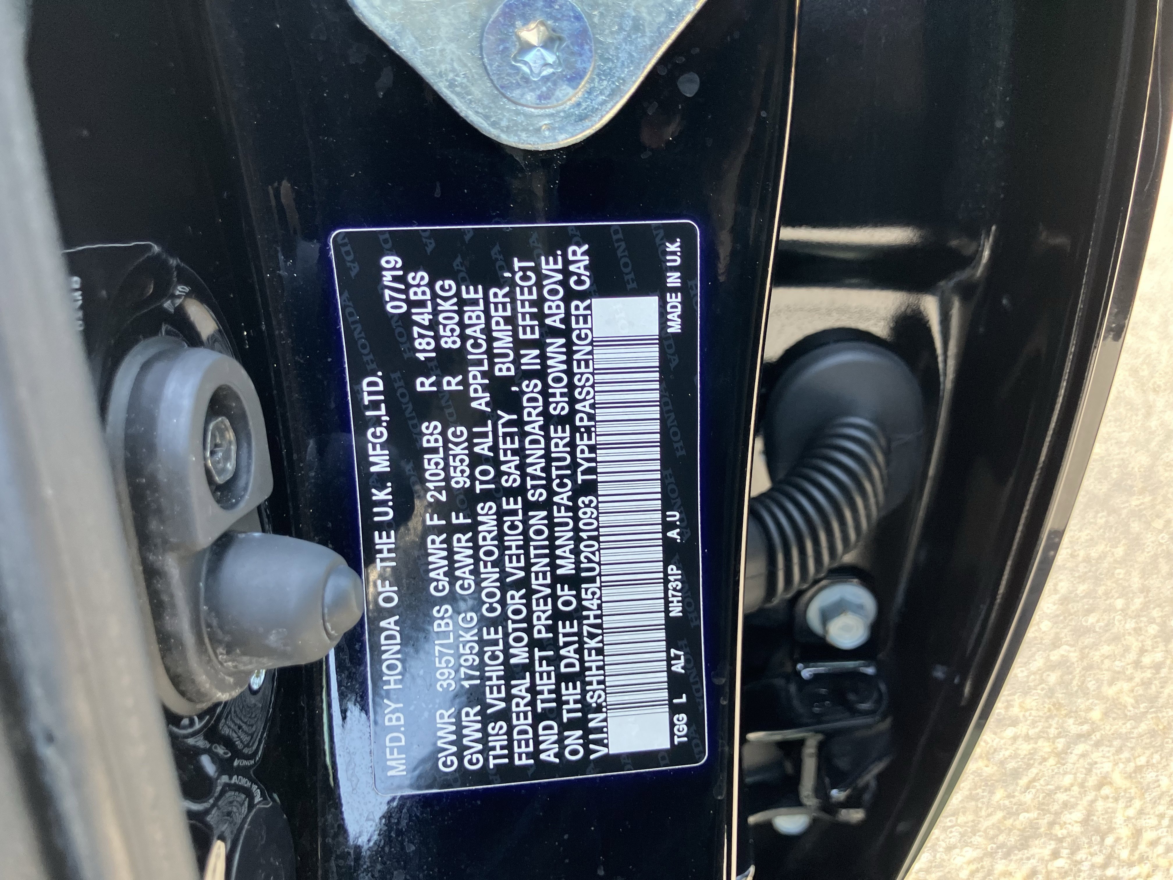 2020 Honda Civic Sport