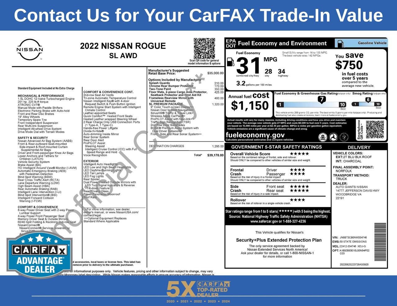 2022 Nissan Rogue SL