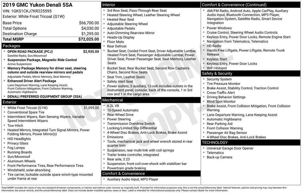2019 GMC Yukon Denali